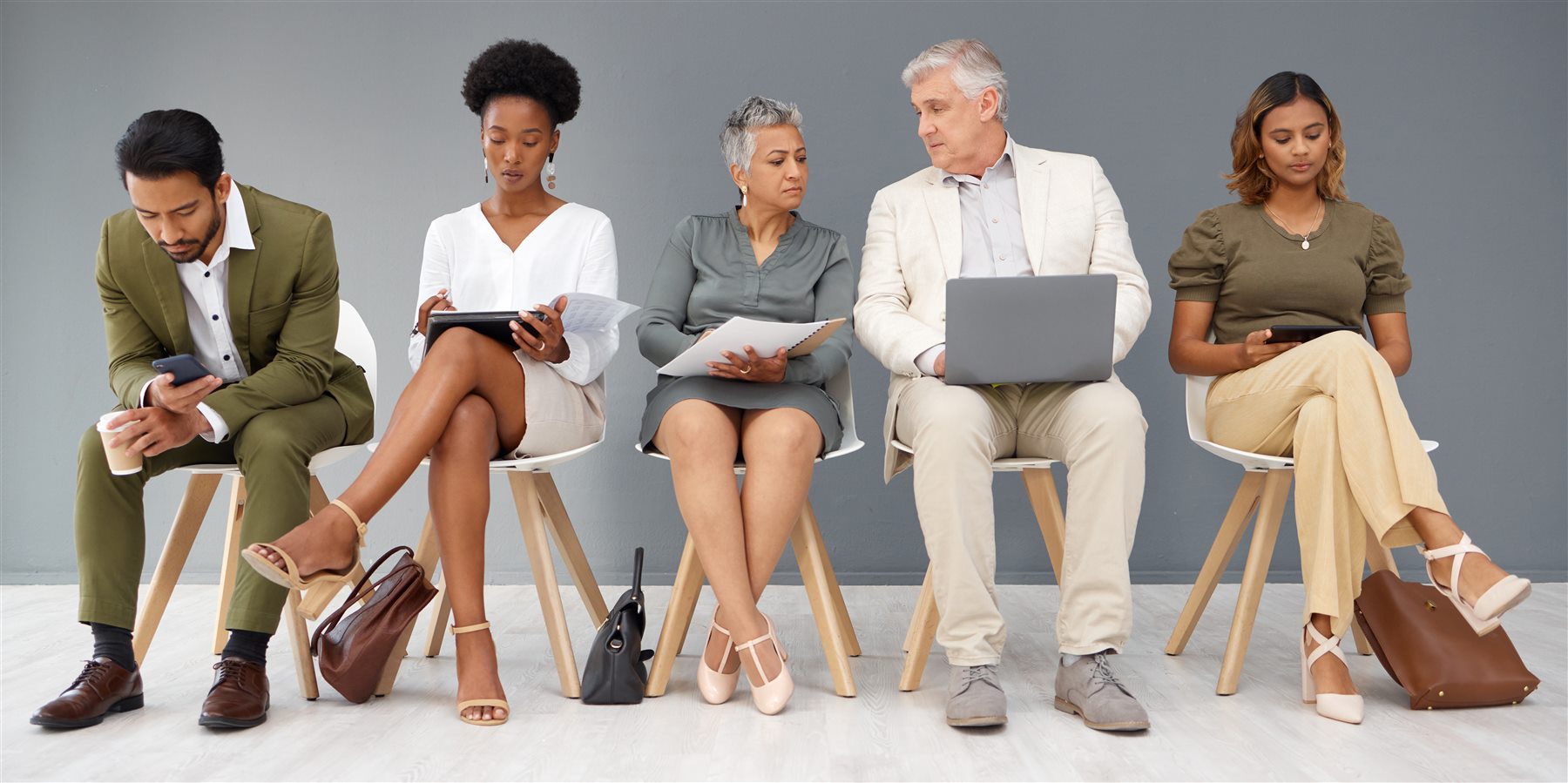 Applicants waiting for an interview